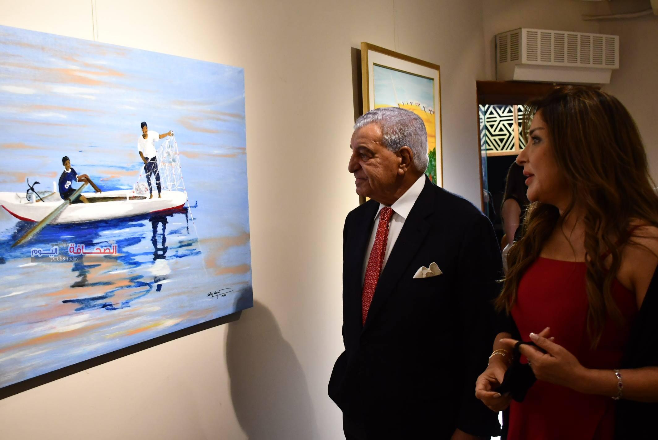 بحضور الوزراء ونجوم المجتمع إفتتاح معرض لمحات مصرية للفنانة التشكيلية “سالى وفائى”
