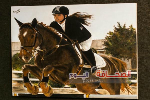 الخيل ومعانى الحياة فى الأوبرا بريشة الفنانة سهام أحمد