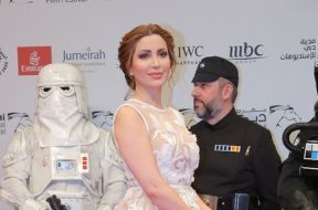 نسرين طافش تفوز بأجمل أطلاله  بمهرجان دبي السينمائي