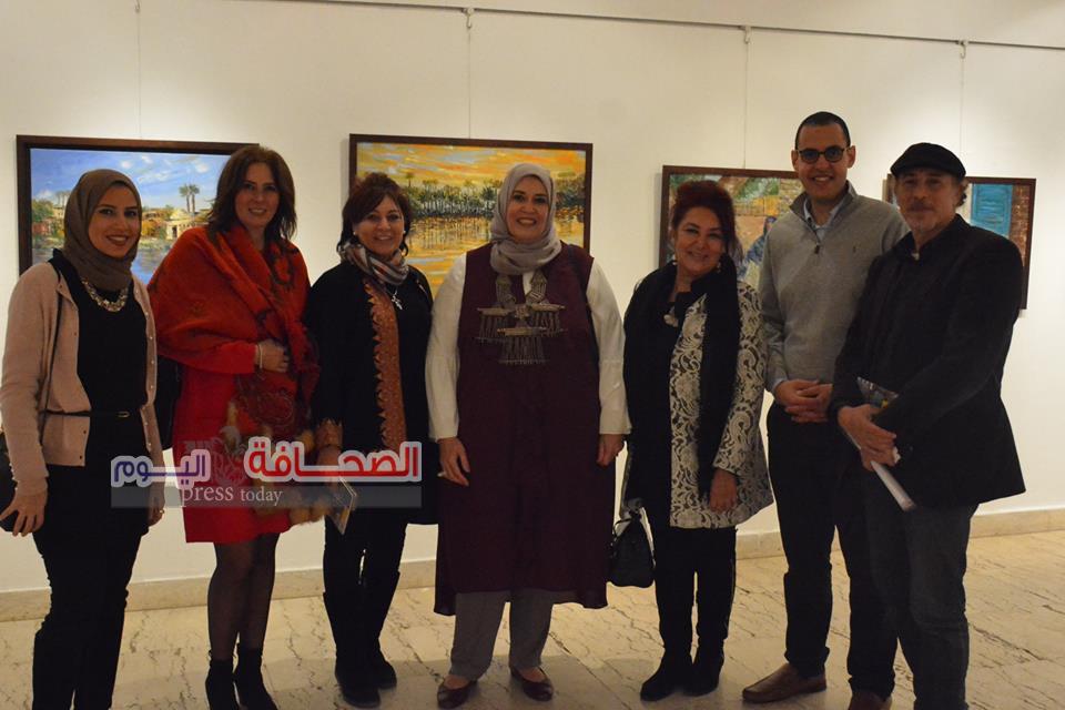 إفتتاح معرض حكايات الغندورة للفنانة أميمة السيسى