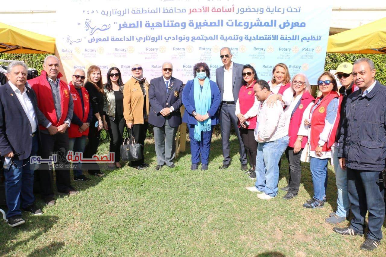 بالصور.. وزيرة الثقافةتفتتح معرض “مصرية “للمنتجات اليدوية